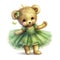 Capture the playfulness of a cute ballerina teddy bear