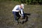 Captured Python in the Everglades