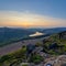 Capturing the Beauty of Bamford Edge at Sunset: A Stunning View