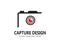 Capturing Camera photography icon logo design vector template