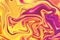 capturing the essence of beauty through transcending boundaries with artistic expression in orange pink purple psychedelic swirl