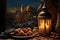 Capturing the essence of ramadan. warm, earthy hues reflecting the festive spirit