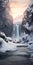 Capturing The Frozen Beauty: Winter Waterfall Photography With Unreal Engine 5