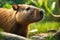 Capybara Captured in High-Quality Photography Enhanced with Subtle 3D Rendering Effects, Bathed in Natural Radiance