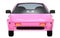 Car 1980 cyberpunk pink front
