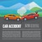 Car accident infographics