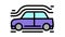 car aerodynamics test color icon animation