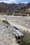 Car along the Iruya river in the Salta Province, Argentina