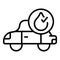 Car antifreeze icon outline vector. Auto motor