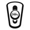 Car auto gearbox icon, simple style