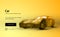 Car. Auto. Sport car with polygon line Polygonal space low poly with connecting dots and lines. Vector speed concept background.