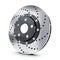 Car brake disk on white background