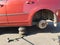 Car brake part at garage,car brake disc without wheels
