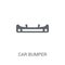 car bumper icon. Trendy car bumper logo concept on white background from car parts collection