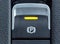 Car button for electronic handbrake. Parking brake, macro, automatic
