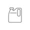 Car canister line outline icon