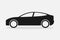 Car. Car icon, isolated. Black Car vector icon. Automobile. Vector illustration
