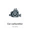 Car carburettor vector icon on white background. Flat vector car carburettor icon symbol sign from modern car parts collection for