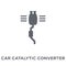 car catalytic converter icon from Car parts collection.