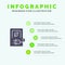 Car, Charging, Electric, Stations, Vehicle Solid Icon Infographics 5 Steps Presentation Background