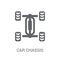 car chassis icon. Trendy car chassis logo concept on white background from car parts collection