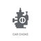 car choke icon. Trendy car choke logo concept on white background from car parts collection