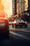 A car in city, motion Blur, cinematic, ultrafine detail