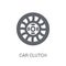 car clutch icon. Trendy car clutch logo concept on white background from car parts collection