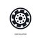 car clutch isolated icon. simple element illustration from car parts concept icons. car clutch editable logo sign symbol design on