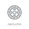 car clutch linear icon. Modern outline car clutch logo concept o