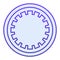 Car clutch plate flat icon. Car disc blue icons in trendy flat style. Automobile rim gradient style design, designed for