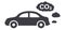 Car CO2 clouds symbol traffic exhaust pollution icon