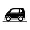 Car compact mini model transport vehicle silhouette style icon design