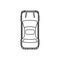 car coupe icon. Element of Transport view from above for mobile concept and web apps icon. Outline, thin line icon for website