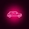 Car Coupe neon icon. Elements of Transport set. Simple icon for websites, web design, mobile app, info graphics