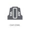 car cowl icon. Trendy car cowl logo concept on white background