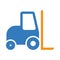 car, crane, forklift icon