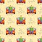 Car crash collision traffic insurance seamless pattern