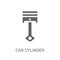 car cylinder icon. Trendy car cylinder logo concept on white background from car parts collection