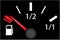 Car dash board petrol meter, fuel gauge