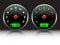 Car dashboard gauges