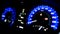 Car Dashboard Speedometer Light Display