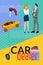 Car Dealer Flat Collage