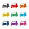 Car Dealer Icon color set