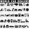 Car dealership icons set