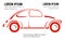 Car design concept automotive vector logo design template on white background, illustration