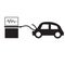 Car diagnostics icon on white background. computer diagnostic machine. flat style