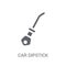 car dipstick icon. Trendy car dipstick logo concept on white background from car parts collection