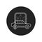 Car disinfection black glyph icon. Automatic car wash. Pictogram for web, mobile app