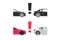 Car distance alert warn indication assist notice icon or auto vehicle alarm caution detector and front safety radar scanner